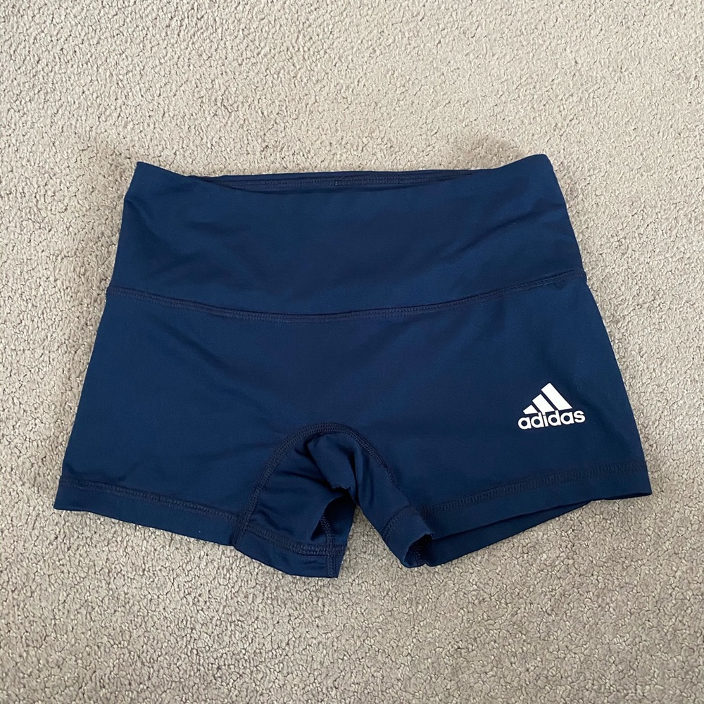 Adidas navy spandex shorts